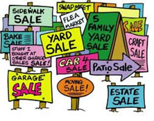 yard sale signs